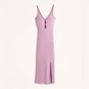 Abercrombie & Fitch Keyhole Midi Sweater Dress